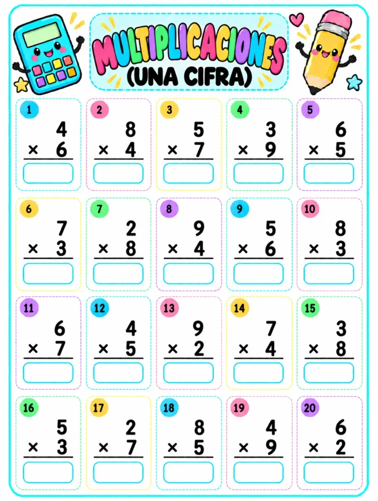 Multiplicaciones por una cifra