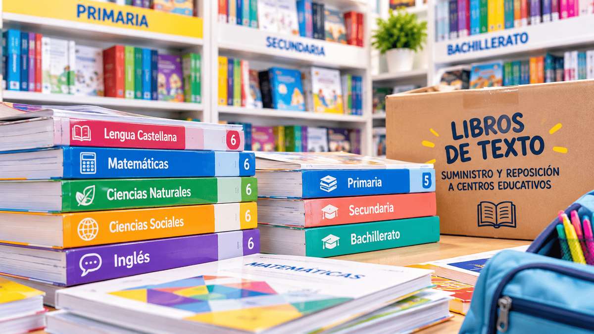 Reposición de libros de texto para centros educativos